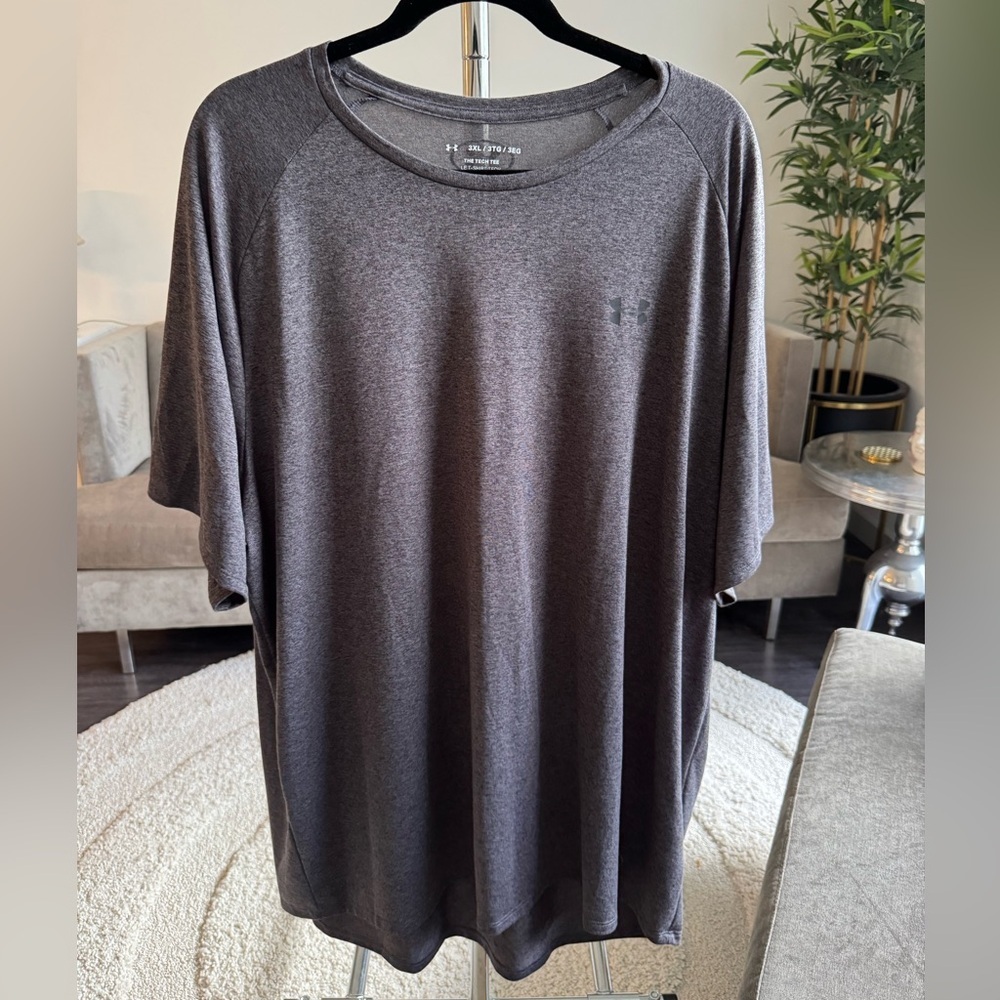 Under Armour Men's Charcoal Gray the Tech Tee Short Sleeve Tee 3XL